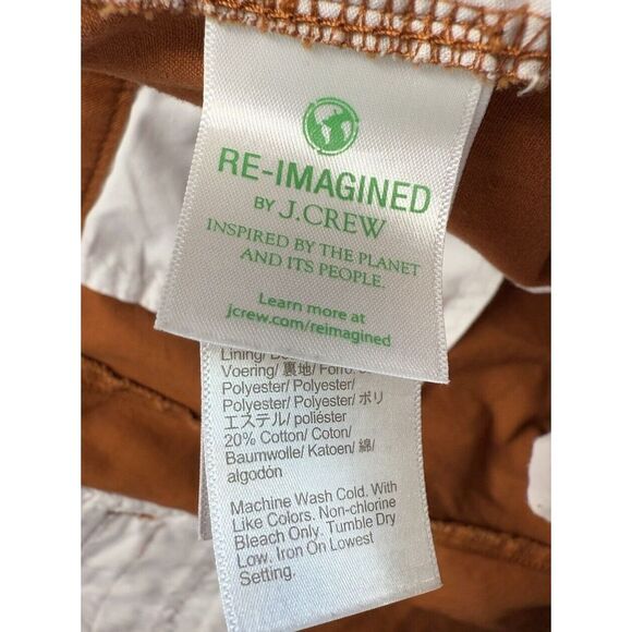 J Crew Women's Size 14 Orange High Rise Girlfriend‎ Chino Pants - Picture 7 of 10